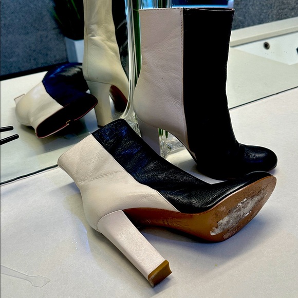 Missoni Black and White Bootie Vero Cuoio Size 41 - Picture 1 of 6